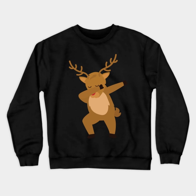 Dabbing Reindeer Crewneck Sweatshirt by holidaystore